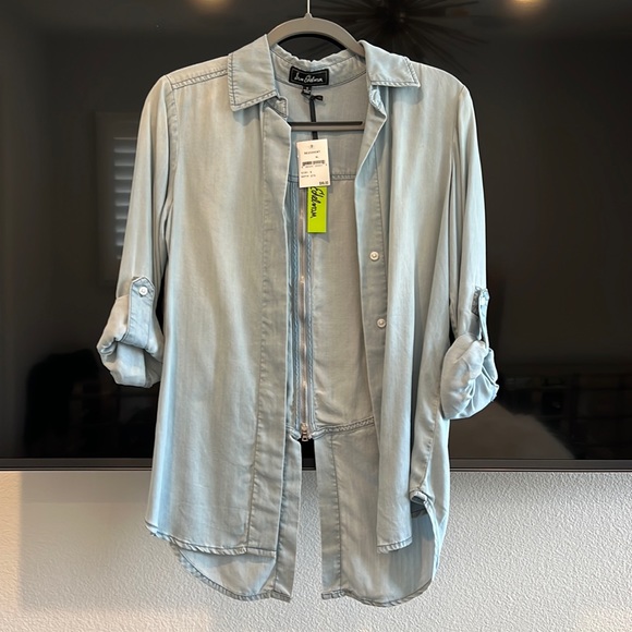 San Edelman Denim Button-up - Picture 1 of 4
